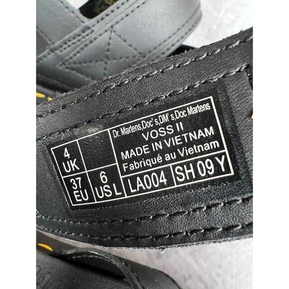 Dr. Martens Soloman Black Sandals Hydro Air Wair Bouncing Soles Size 6 - Picture 6 of 7